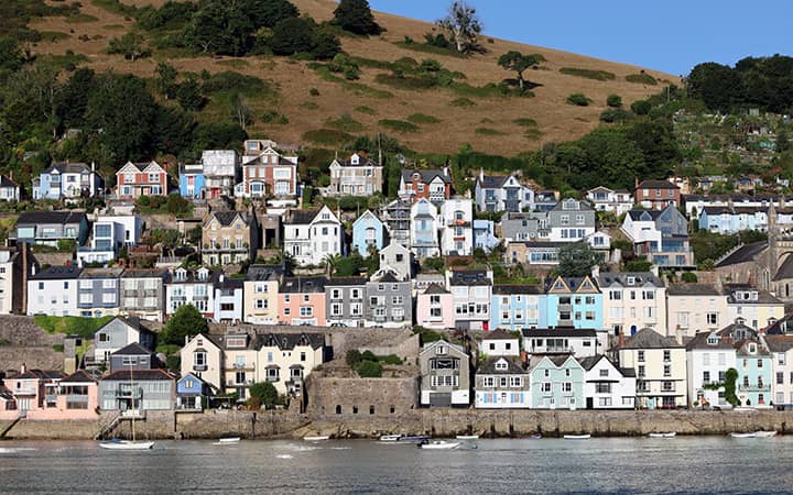 Le case colorate del Villaggio di Dartmouth nel Devon - Tour Cornovaglia e Inghilterra del sud 8 giorni