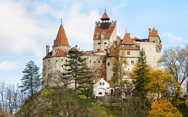 il famoso Castello di Dracula a Bran in Transilvania. Tour in Romania 8 giorni